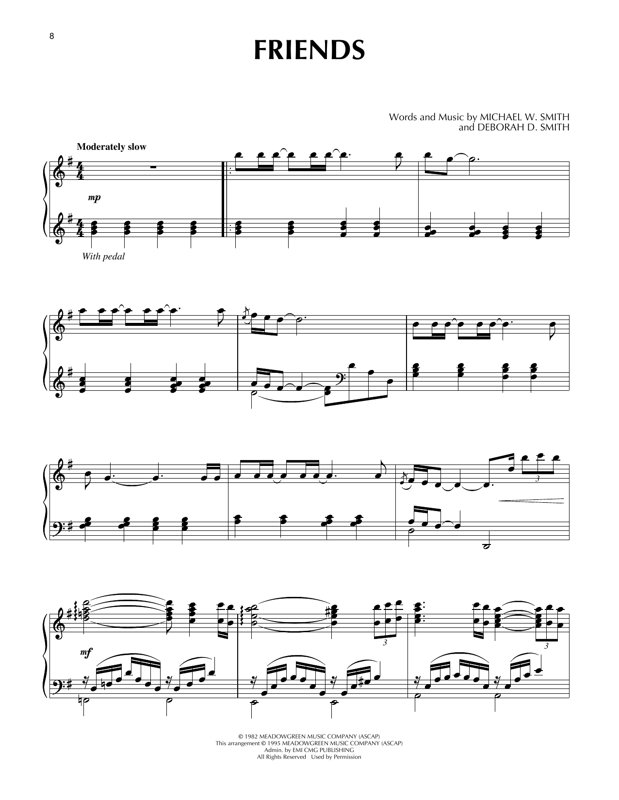 Produktgalerie: Seite 1 von 1 Friends, Michael W. Smith, Klavier