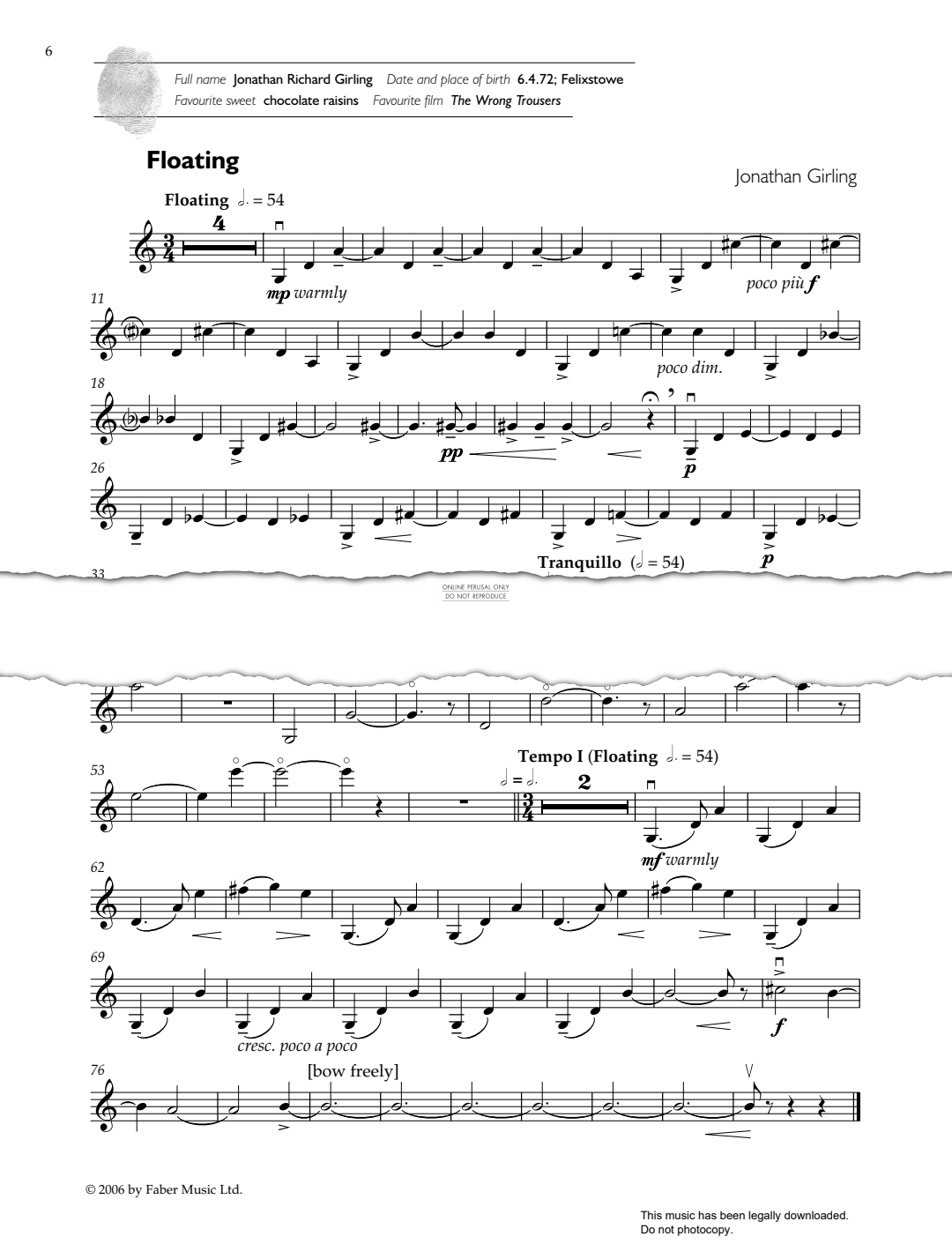 Produktgalerie: Seite 1 von 1 Floating, Jonathan Girling, Klavier, Violine