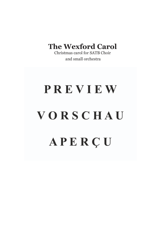 Product gallery: Page 4 of 11 The Wexford Carol, , Mixed Choir and Orchestra