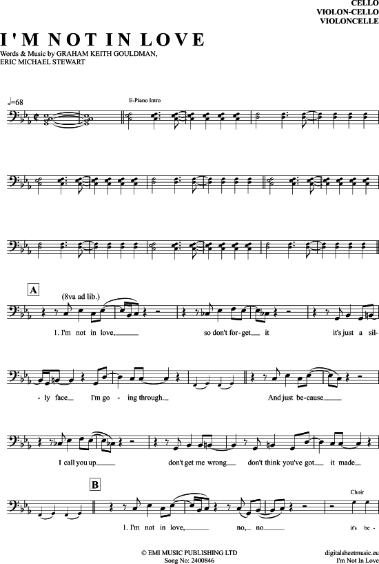 Produktbild zu: I´M Not In Love 10cc