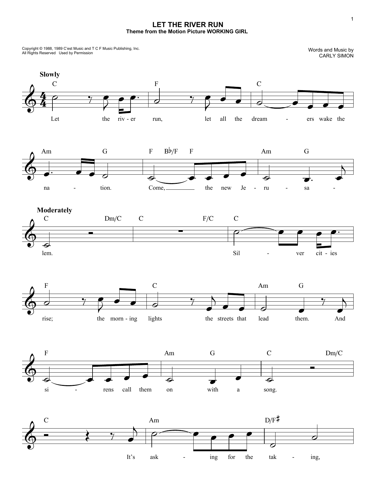 Produktgalerie: Seite 1 von 1 Let The River Run, Carly Simon