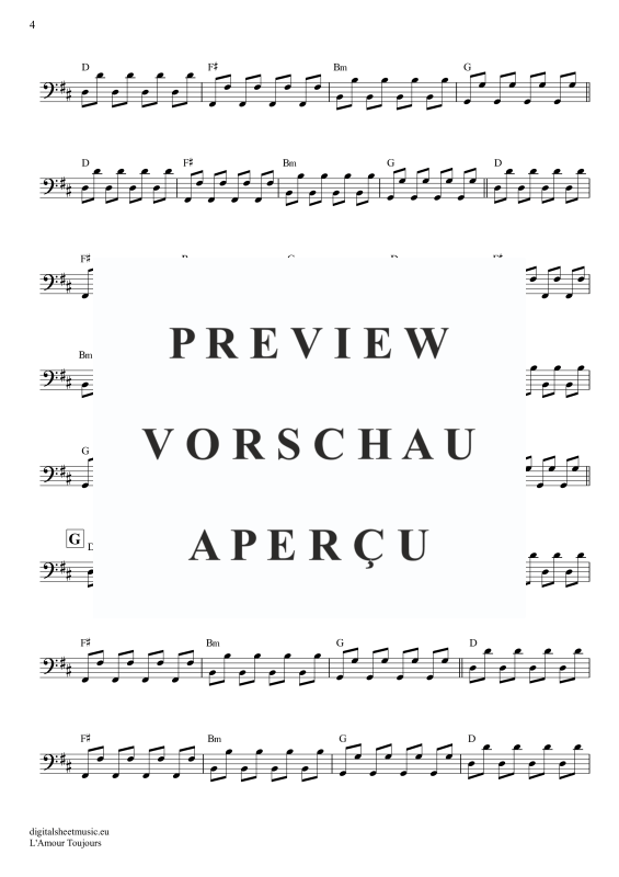 Produktgalerie: Seite 5 von 6 L'Amour Toujours, Gigi D'Agostino, E-Bass