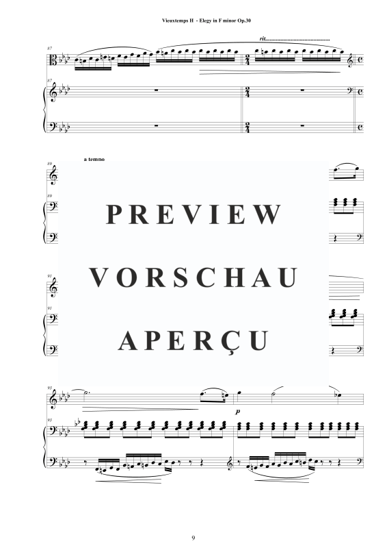 Product gallery: Page 10 of 11 Elegy in F-Moll Op.30, , Viola and Piano