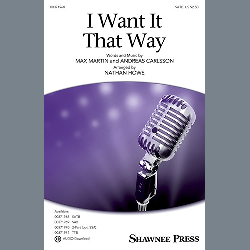 cover: I Want It That Way (arr. Nathan Howe), Backstreet Boys, Chor