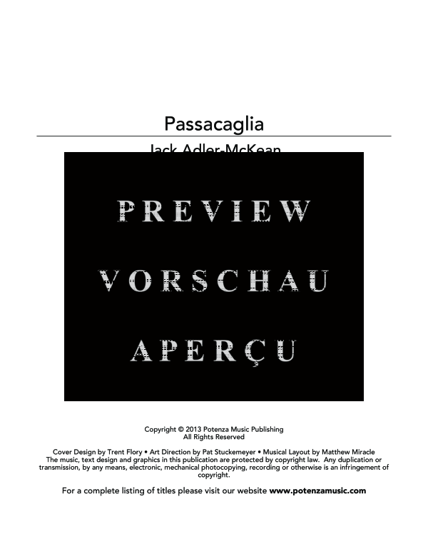 Produktgalerie: Seite 3 von 11 Passacaglia, , (Blechbläser Quintett)