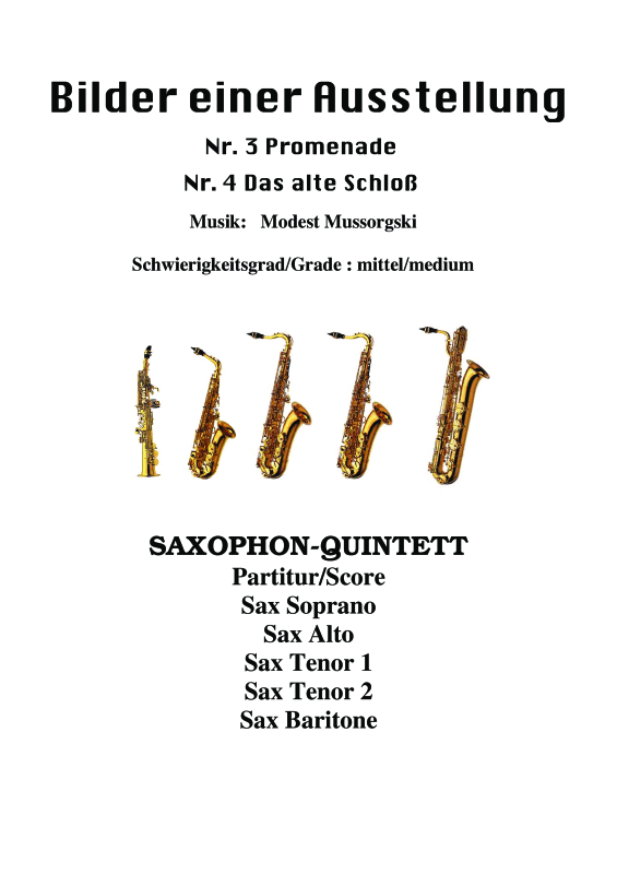 cover: Promenade, Das alte Schloß, , Saxophon Quintett