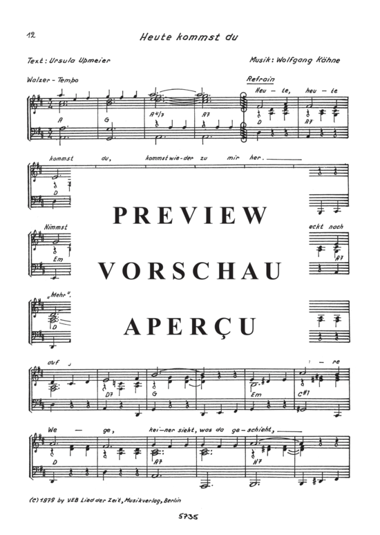 Product gallery: Page 15 of 21 Eine Welt ohne dich , , Piano and Voice