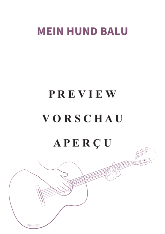 gallery: Mein Hund Balu, Yvaine, Gesang und Akkorde Leadsheet