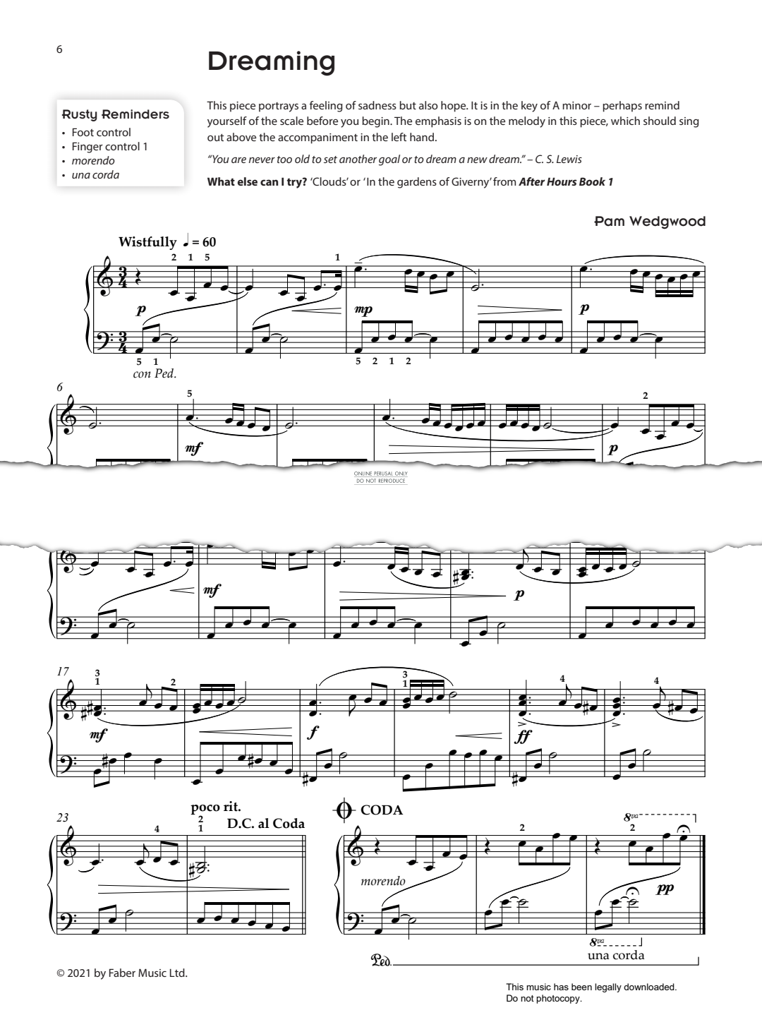 Product gallery: Page 1 of 1 Dreaming, Pam Wedgwood