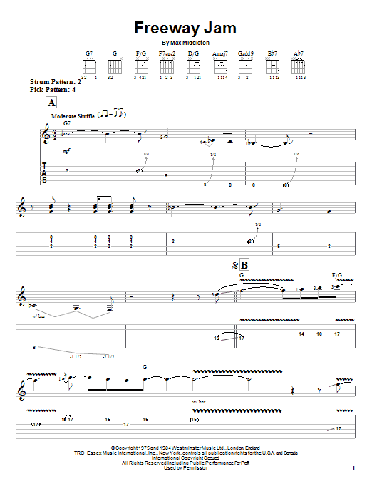 Product gallery: Page 1 of 1 Freeway Jam, Jeff Beck