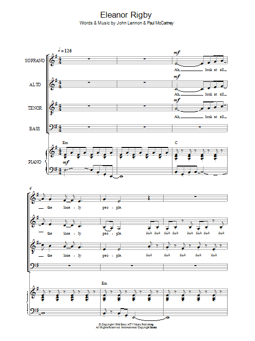 Produktbild zu:  Eleanor Rigby - The Beatles