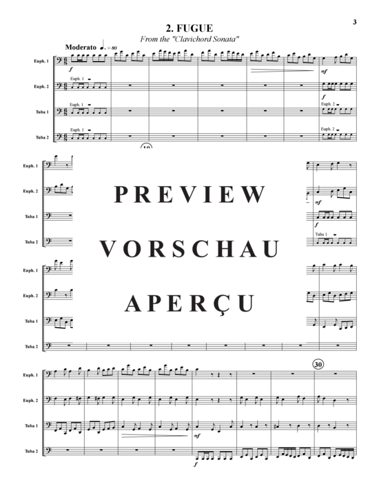 Product gallery: Page 4 of 21 Bach Collection 4 Stücke , , (Tuba Quartet: 2x Baritone, 2xTuba)