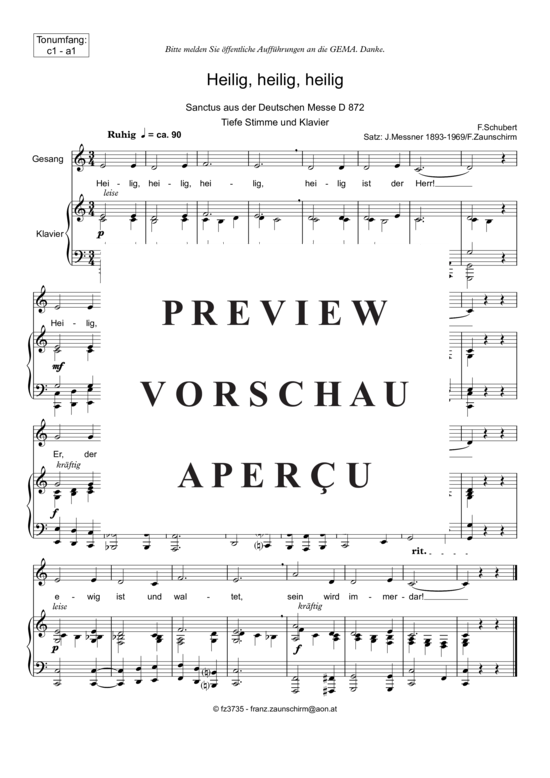 Product gallery: Page 2 of 4 Zum Sanctus (Heilig, heilig) , , Alto and Piano