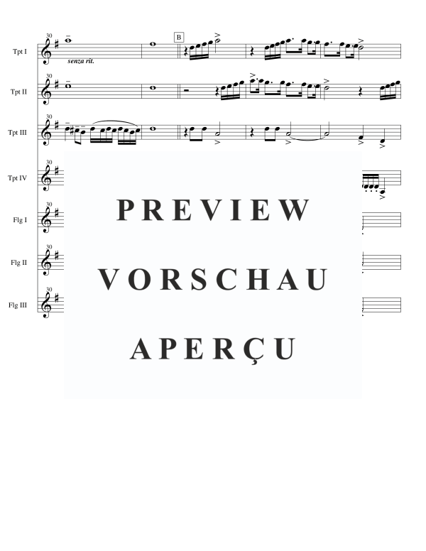 Product gallery: Page 9 of 11 Deus in Adjutorium, , Brass Septet 4 Trumpets and 3 Flugelhorns