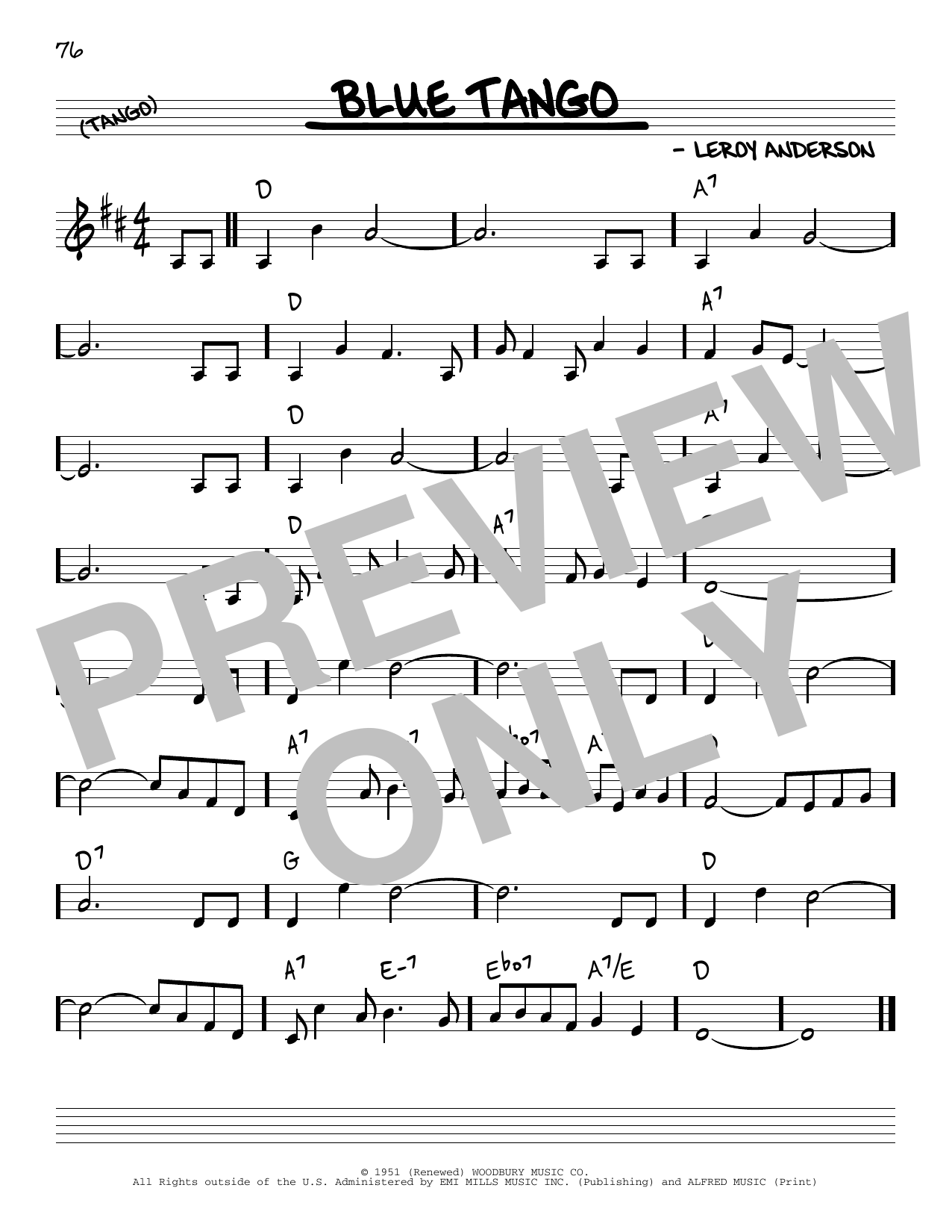 Produktgalerie: Seite 1 von 1 Blue Tango, Leroy Anderson