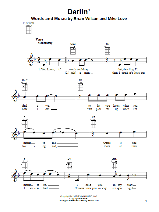 Product gallery: Page 1 of 1 Darlin', The Beach Boys