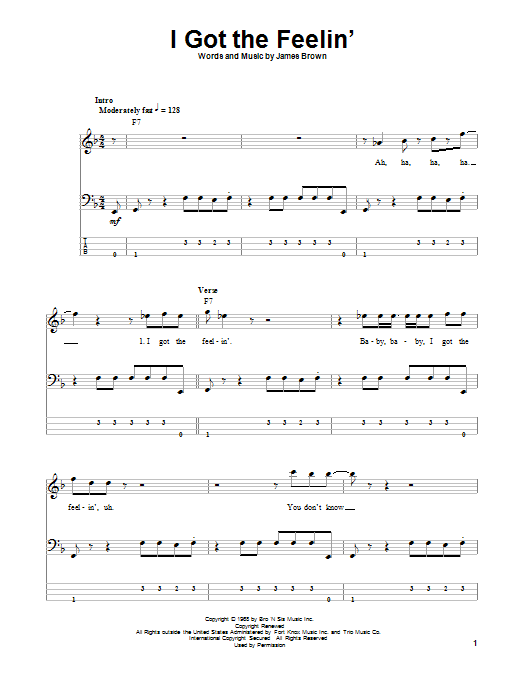 Produktgalerie: Seite 1 von 1 I Got The Feelin', James Brown, E-Bass