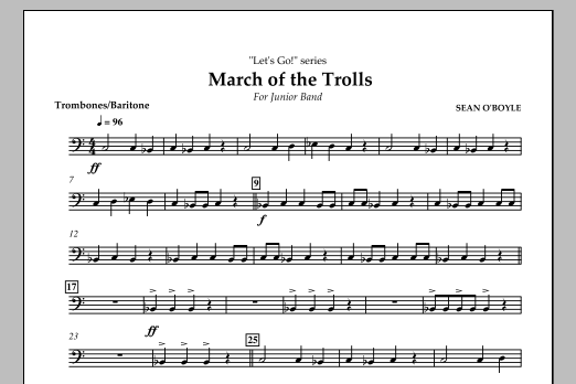 Produktbild zu:  March of the Trolls - Trombone/Baritone B.C. - 