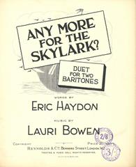cover: Any More For The Skylark, Lauri Bowen