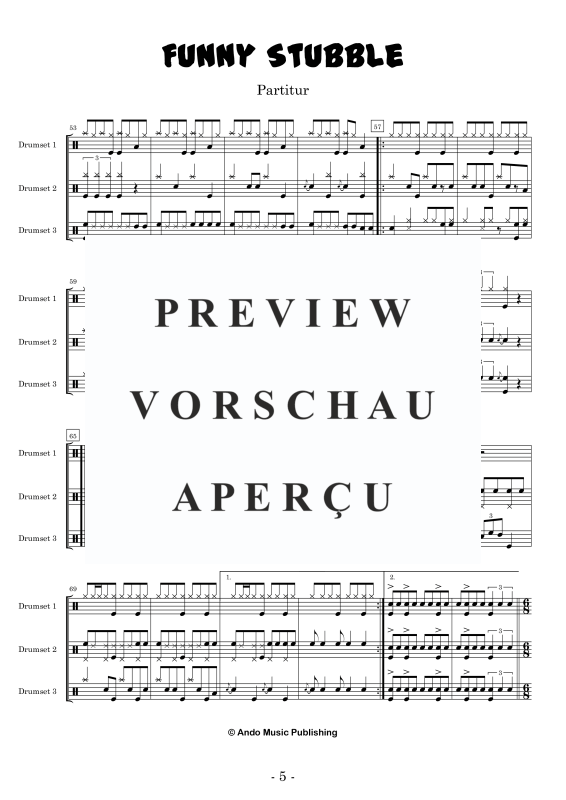 Produktgalerie: Seite 7 von 11 Funny Stubble, , Drumset Trio