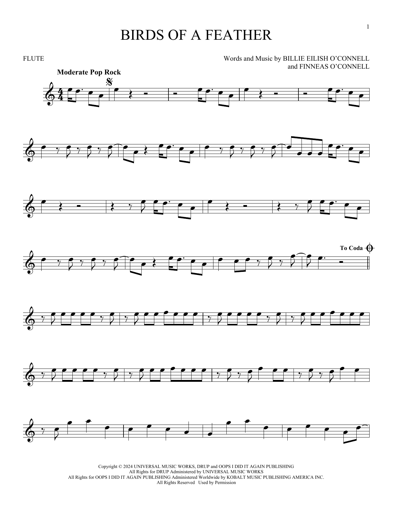 Product picture to:  Birds Of A Feather - Billie Eilish