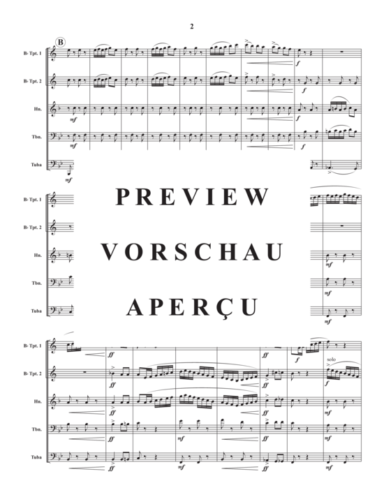 Produktgalerie: Seite 4 von 21 Pas Redouble , , (Blechbläserquintett)