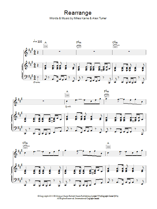 Produktgalerie: Seite 1 von 1 Rearrange, Miles Kane, Gesang, Gitarre, Klavier