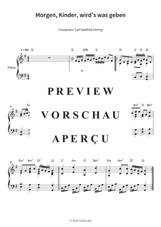Product gallery: Page 4 of 4 Morgen, Kinder, wird´s was geben , , Piano Solo