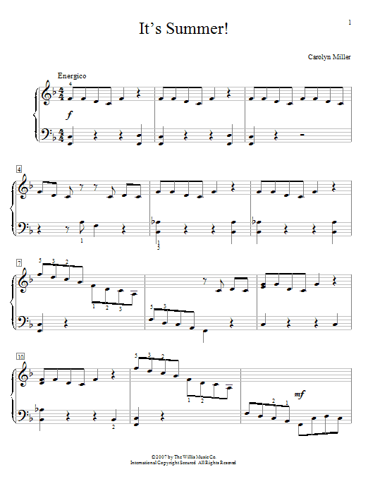 Produktbild zu:  It's Summer! - Carolyn Miller