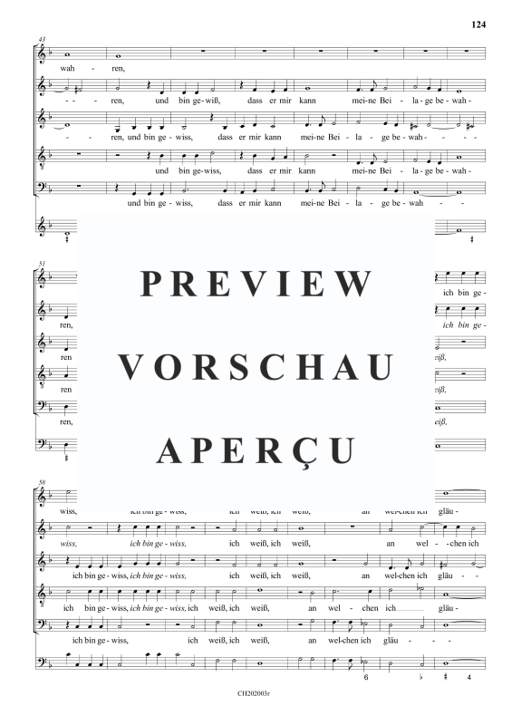 gallery: Ich weiß, an welchen ich gläube , , (Gemischter Chor 5-stimmig)