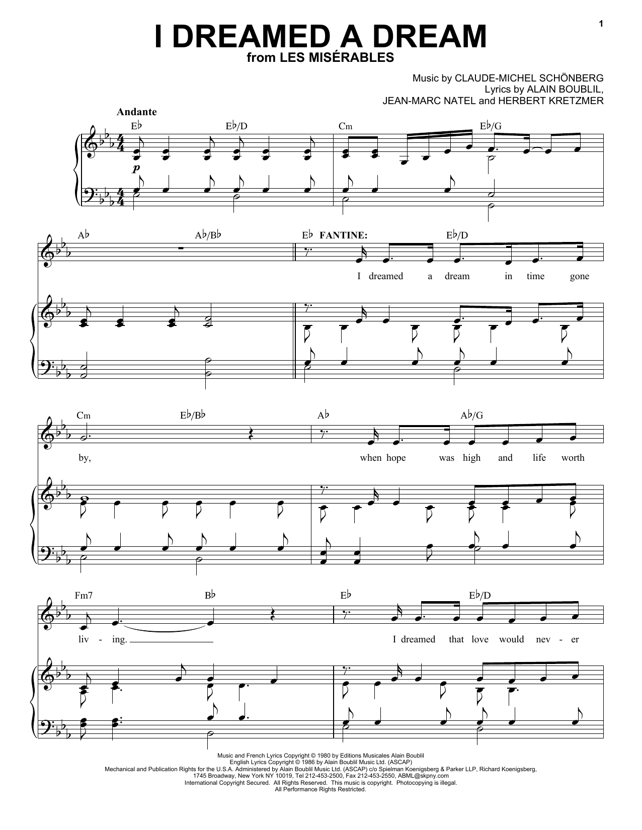 Produktbild zu: I Dreamed A Dream