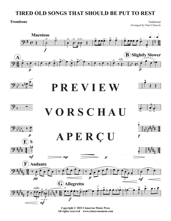 Produktgalerie: Seite 14 von 17 Tired Old Songs That Should Be Put To Rest , , (Blechbläserquintett)