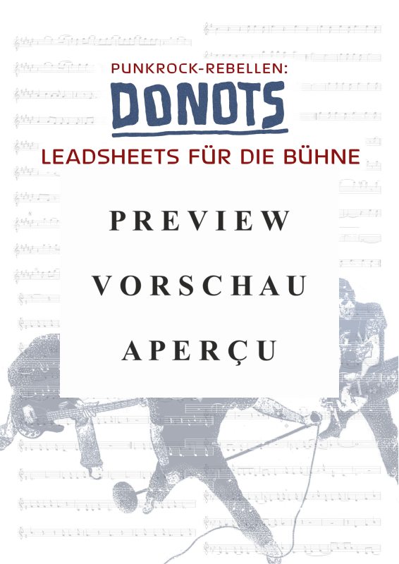 Produktgalerie: Seite 2 von 11 Punkrock-Rebellen - Donots Leadsheets für die Bühne, Donots, Gesang & Akkorde
