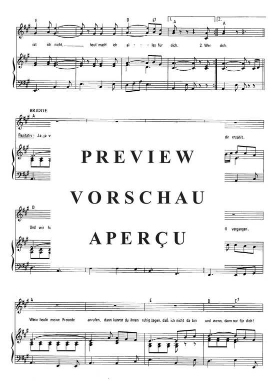 gallery: Und heut verwöhn ich dich , Wildecker Herzbuben, 	Die, (Klavier + Gesang)