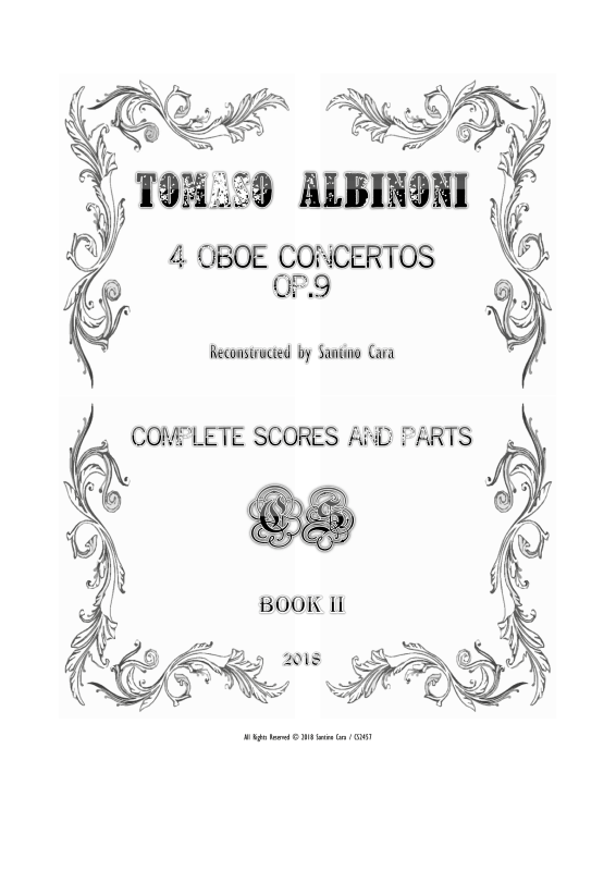 Product picture to: Four Oboe Concertos Op.9Tomaso Albinoni