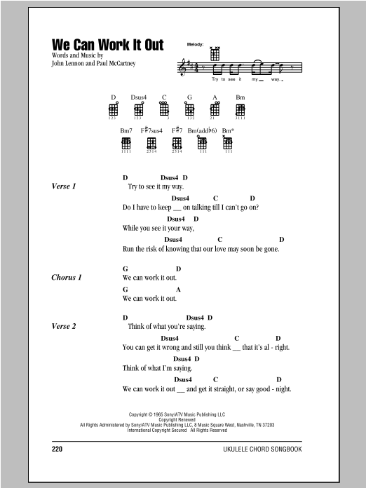 Product gallery: Page 1 of 1 We Can Work It Out, The Beatles