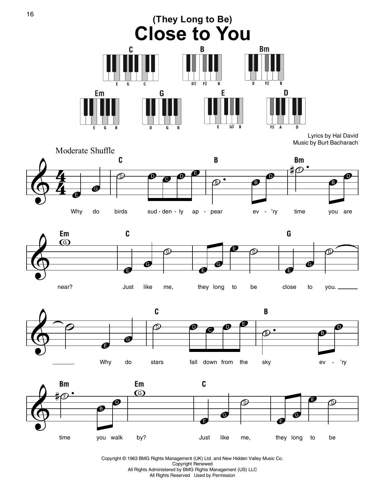 Produktbild zu: (They Long To Be) Close To You