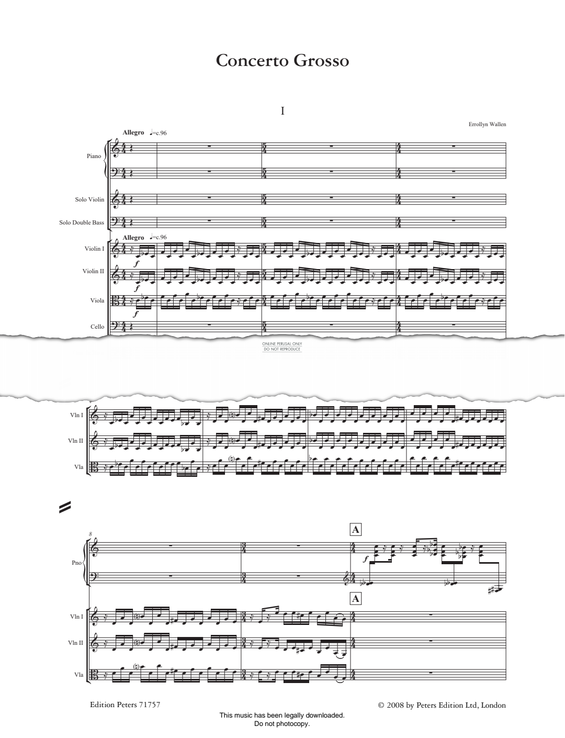 Product gallery: Page 1 of 1 Concerto Grosso, Errollyn Wallen