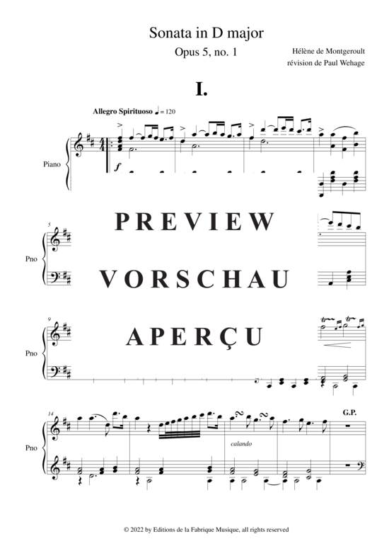 Product gallery: Page 4 of 21 Sonata in D Major, Opus 5 no. 1 , Horvath, Nicolas, Piano Solo