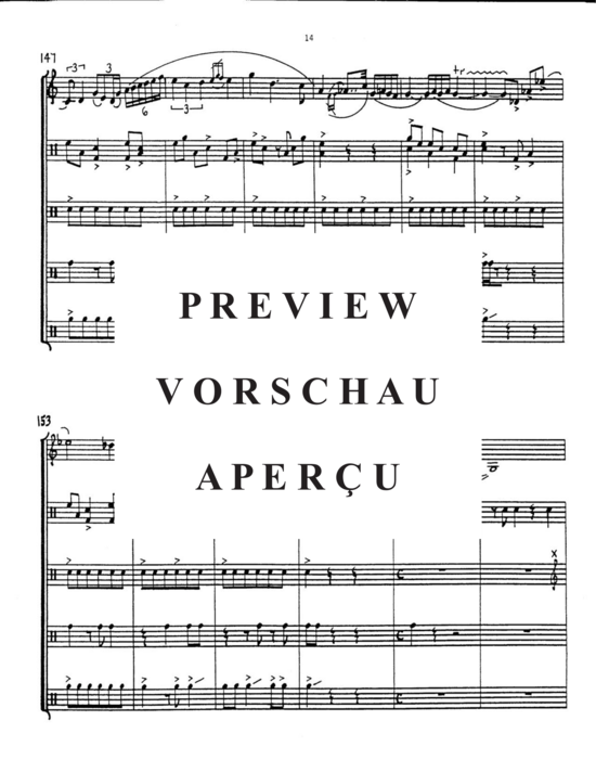 Product gallery: Page 18 of 21 Escapade , , (alto saxophone solo and 4 percussionists)