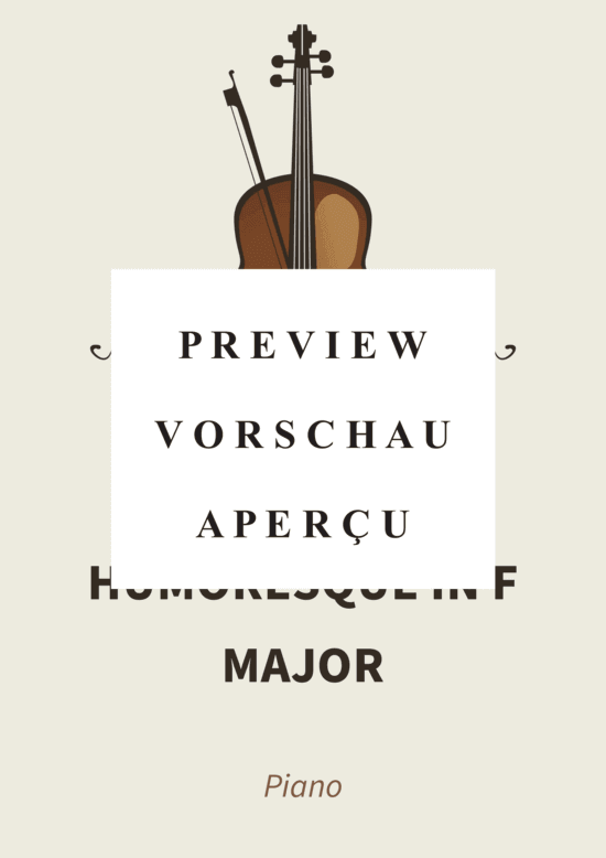 Produktgalerie: Seite 2 von 7 Humoresque in F major - Op. 101 No. 4, Poco andante , , Klavier Solo