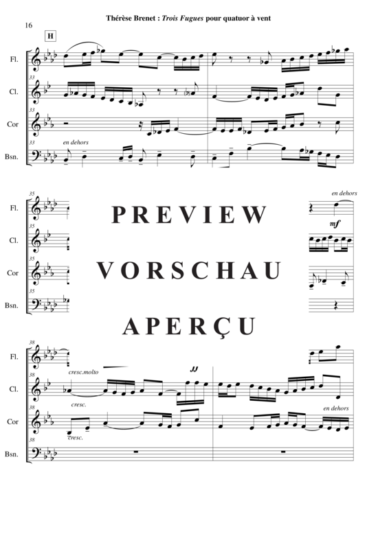 Product gallery: Page 17 of 21 Drei Fugen , , (flute or oboe, clarinet in Bb, horn, bassoon)