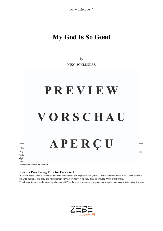 gallery: My God Is So Good, , Gemischter Chor und Klavier
