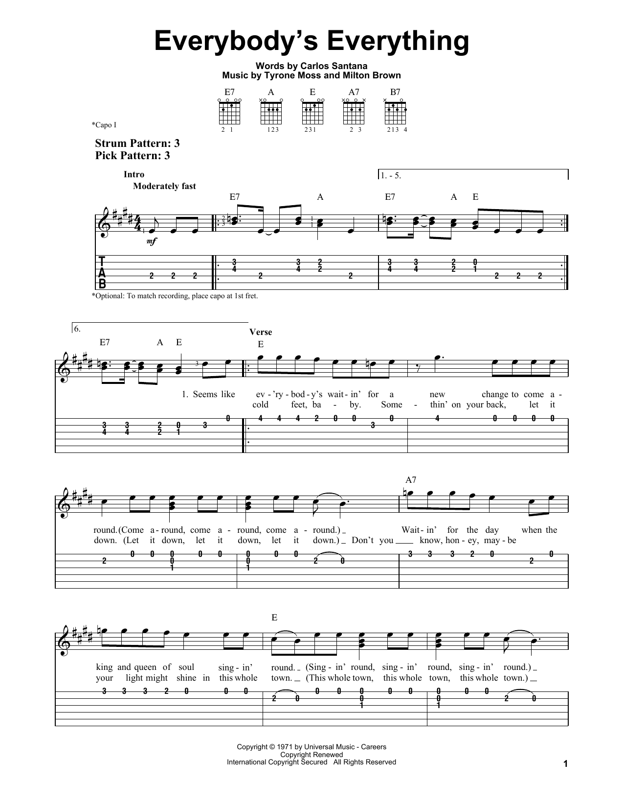 Produktgalerie: Seite 1 von 1 Everybody's Everything, Santana, Gitarre