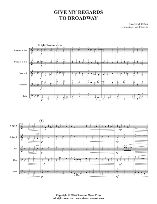Produktbild zu: Give My Regards to Broadway George Cohan