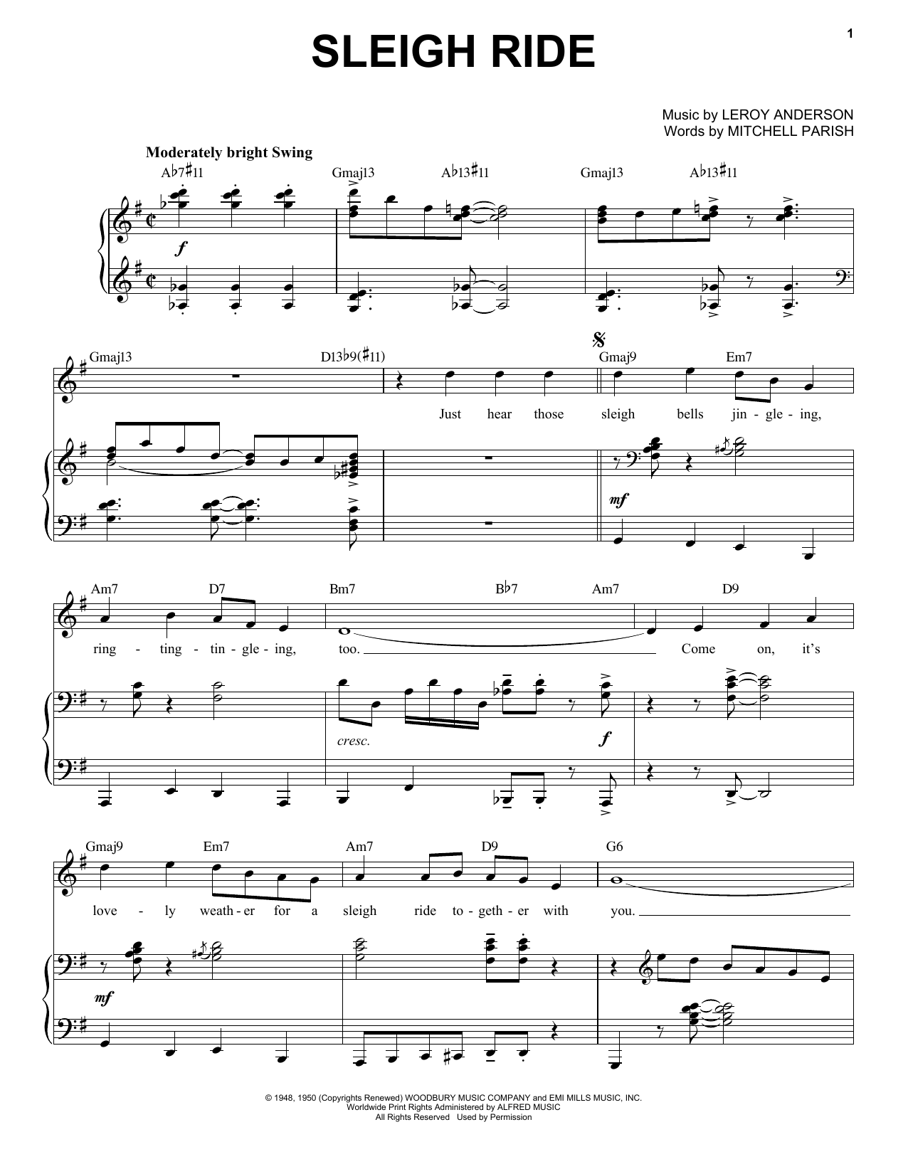 Product gallery: Page 1 of 1 Sleigh Ride [Jazz Version] (arr. Brent Edstrom), Leroy Anderson