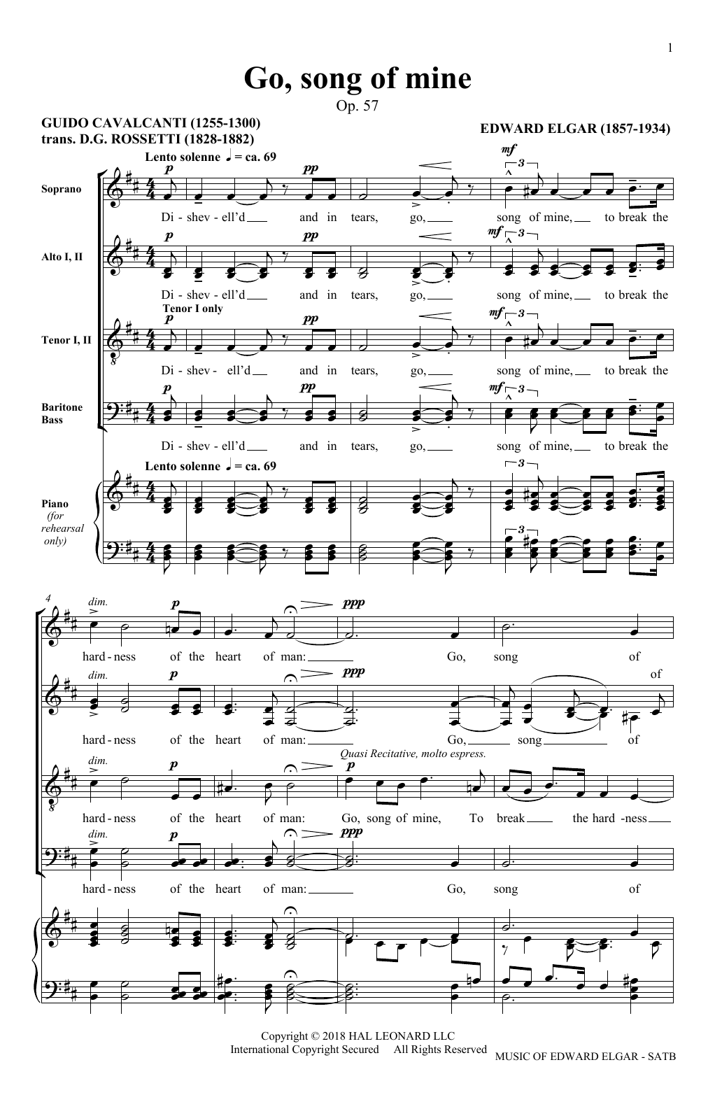 Produktbild zu: Go Song Of Mine (arr. Philip Lawson)