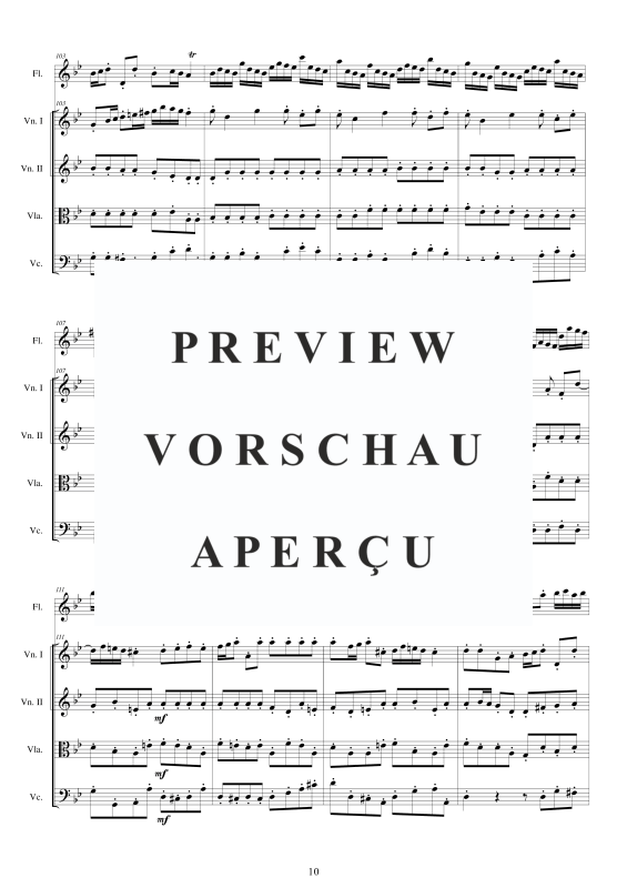 Produktgalerie: Seite 11 von 11 Concerto No.11 to 5 in G-Moll Op.5, , Querflöte Solo und Streicher Ensemble