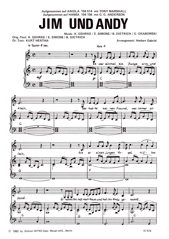 Produktbild zu: Jim und AndyG.G. Anderson