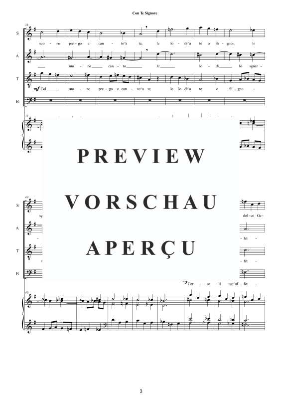 Produktgalerie: Seite 4 von 10 Con Te Signore, , Gemischter Chor und Orgel